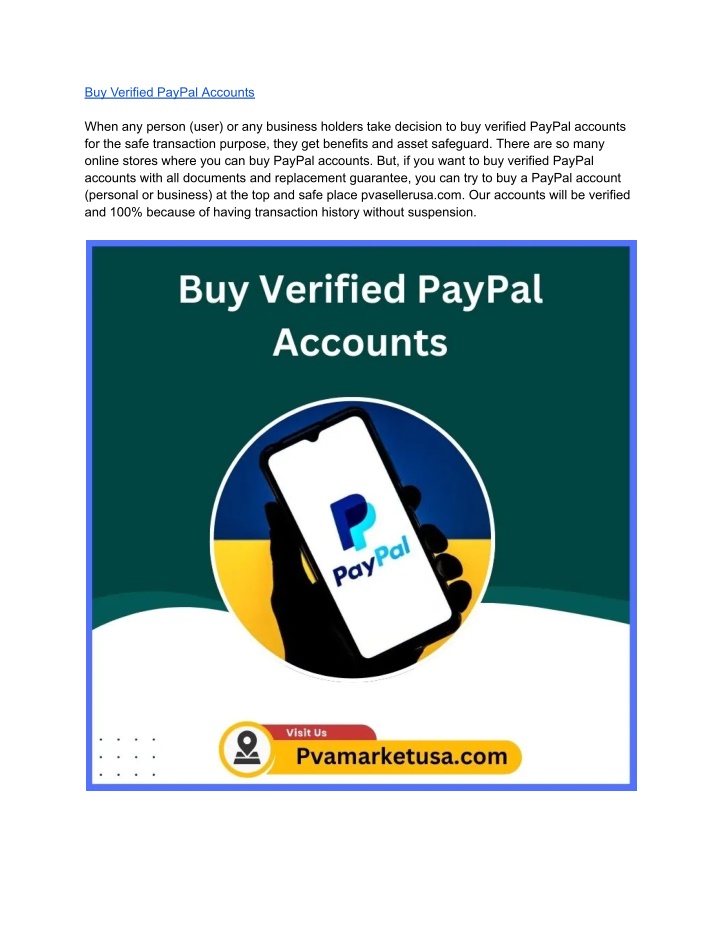 buy verified paypal accounts