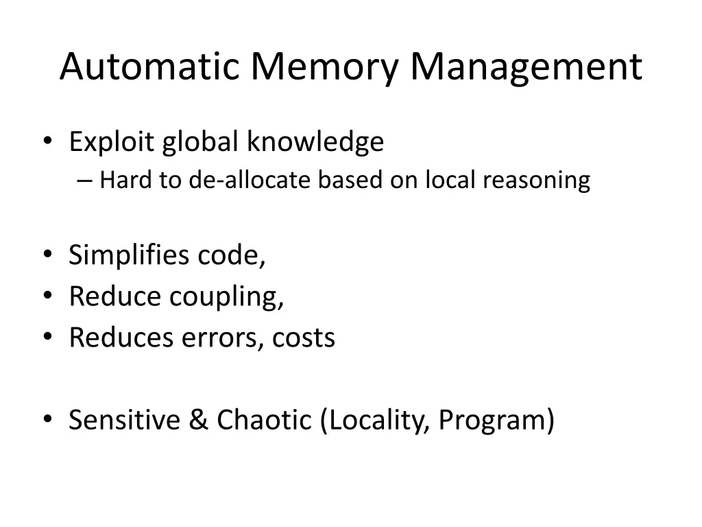 automatic memory management 1