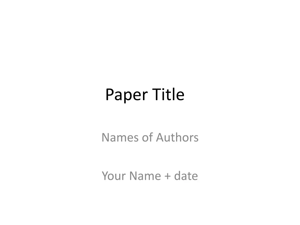 paper title