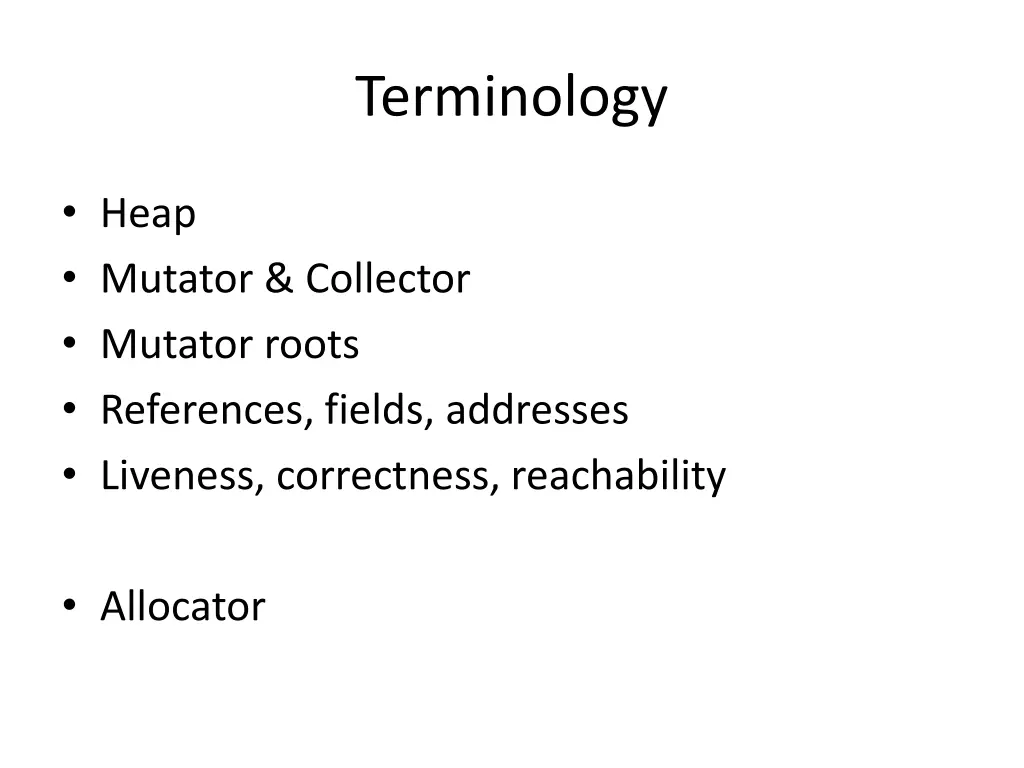 terminology