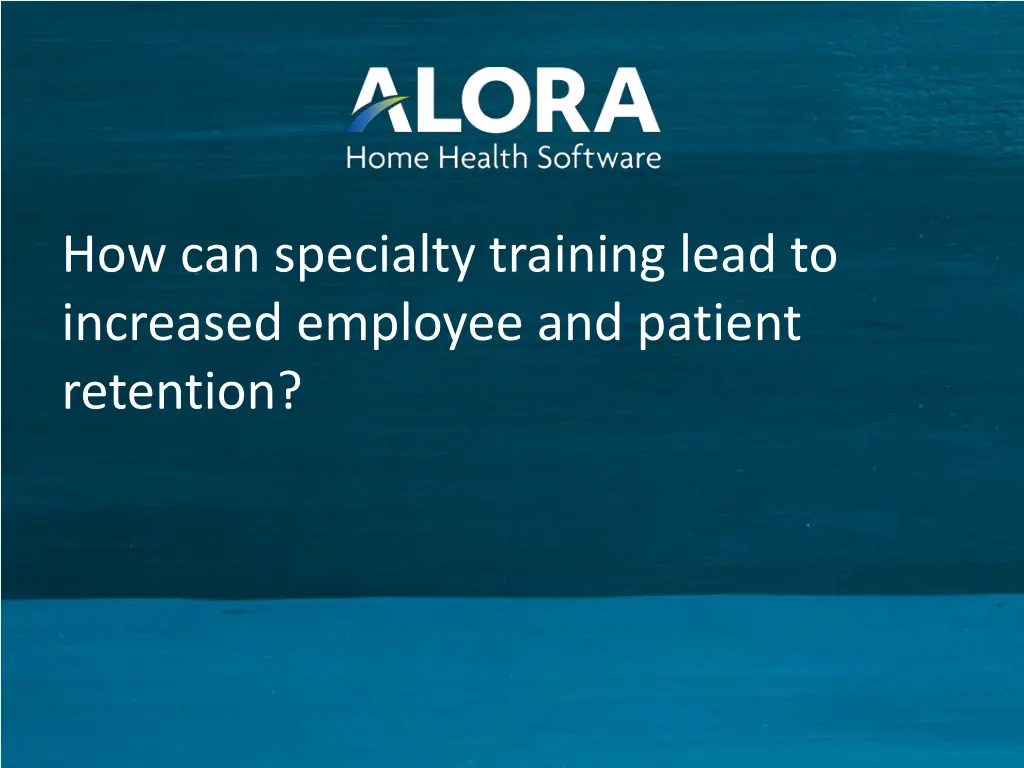 how can specialty training lead to increased