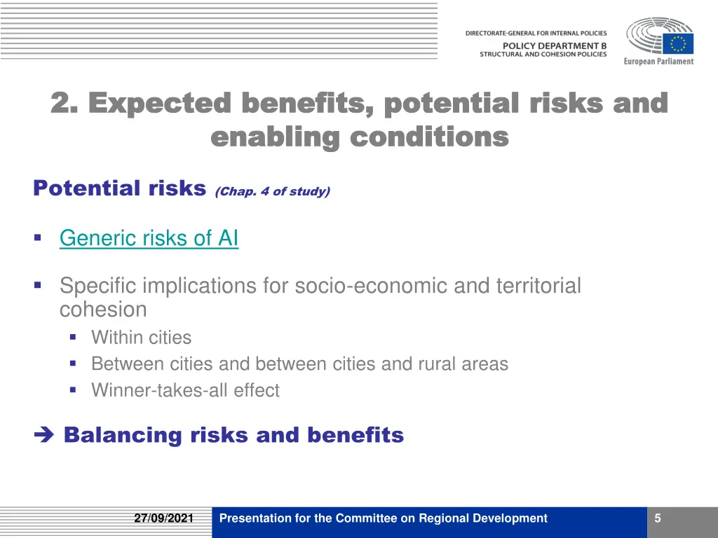 2 expected benefits potential risks 1