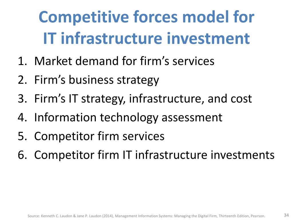 competitive forces model for it infrastructure 1