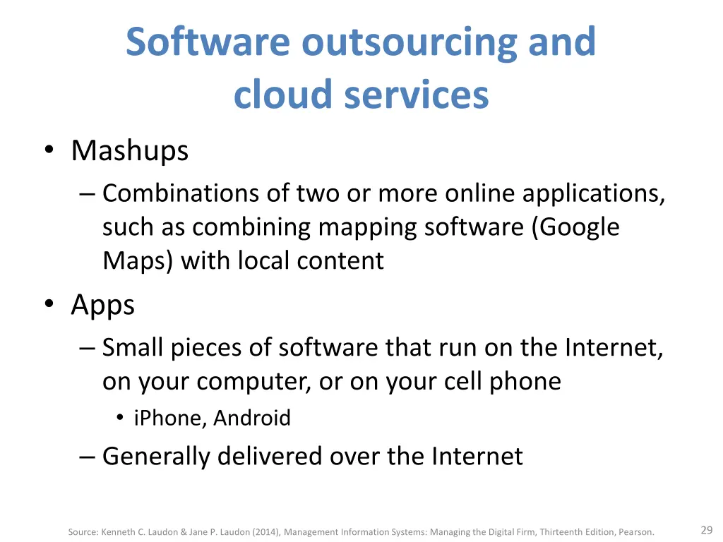 software outsourcing and cloud services mashups