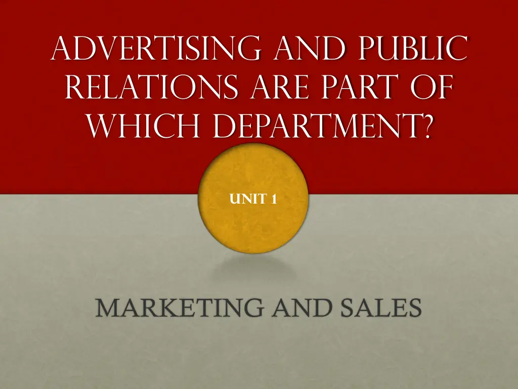 advertising and public relations are part