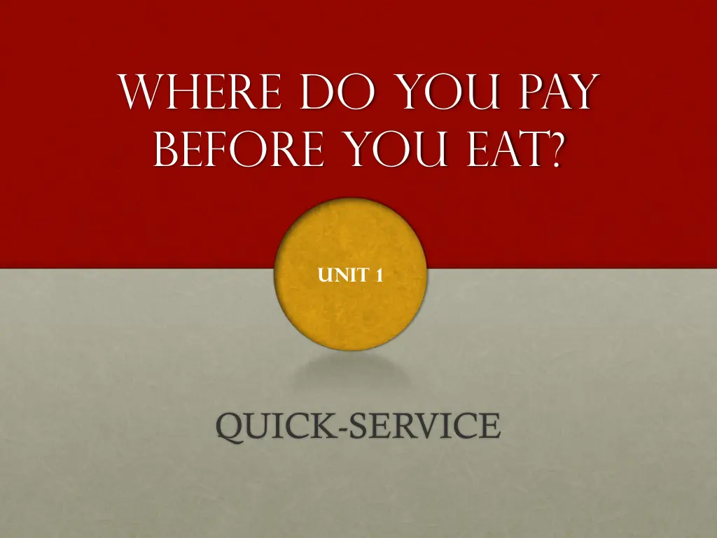 where do you pay before you eat