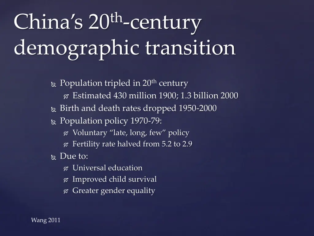 china s 20 th century demographic transition