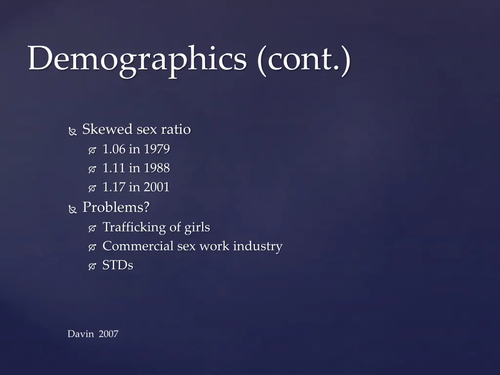 demographics cont