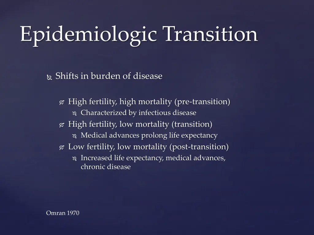 epidemiologic transition