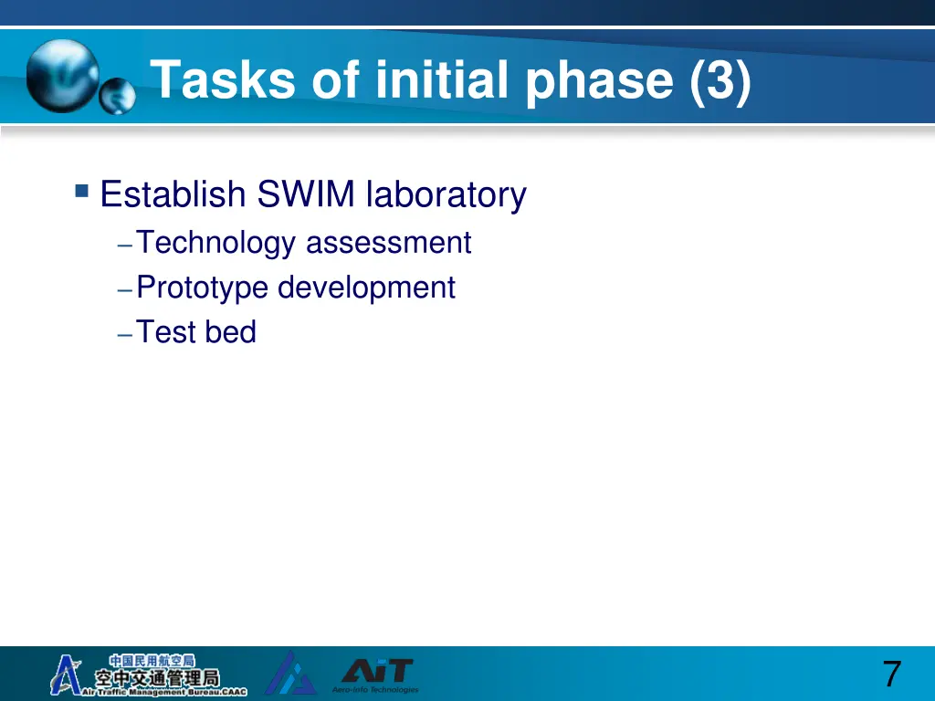 tasks of initial phase 3