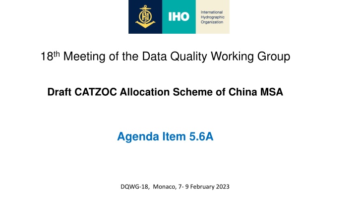 18 th meeting of the data quality working group