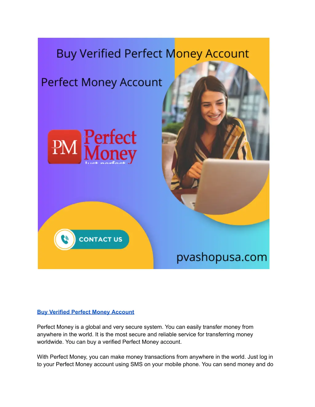 buy verified perfect money account 1