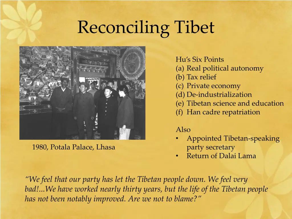 reconciling tibet