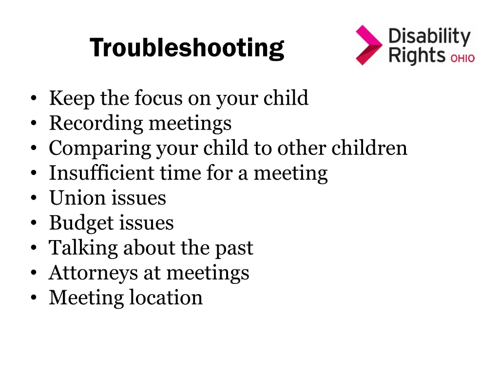 troubleshooting