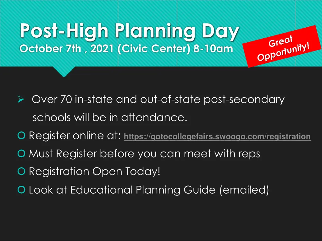 post high planning day october 7th 2021 civic