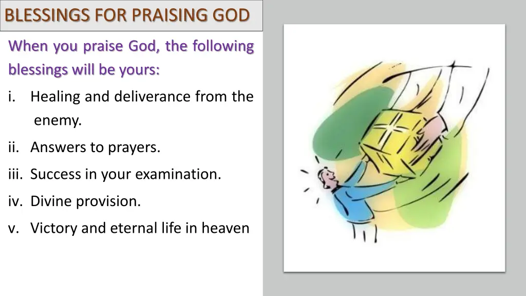 blessings for praising god