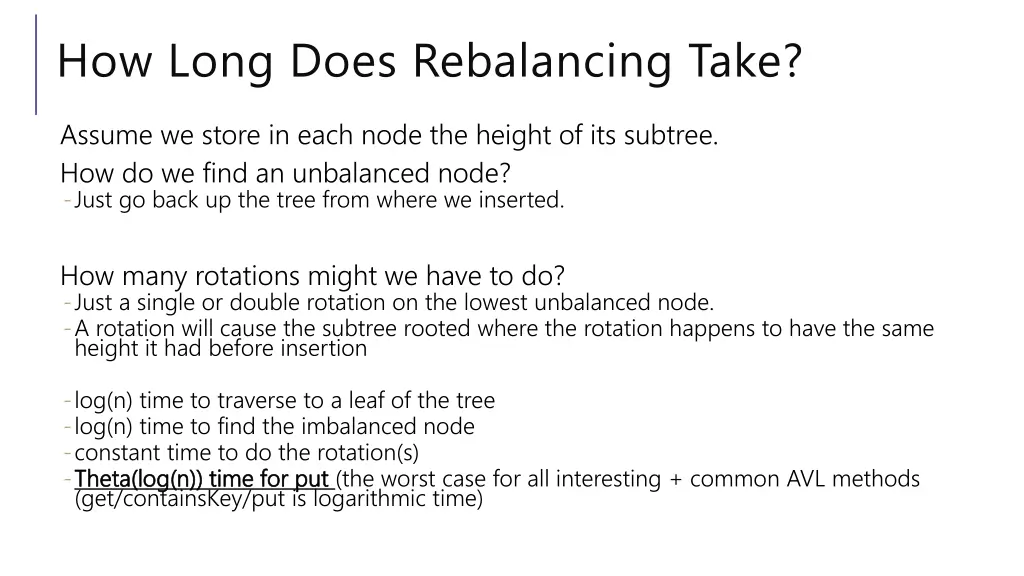 how long does rebalancing take 1