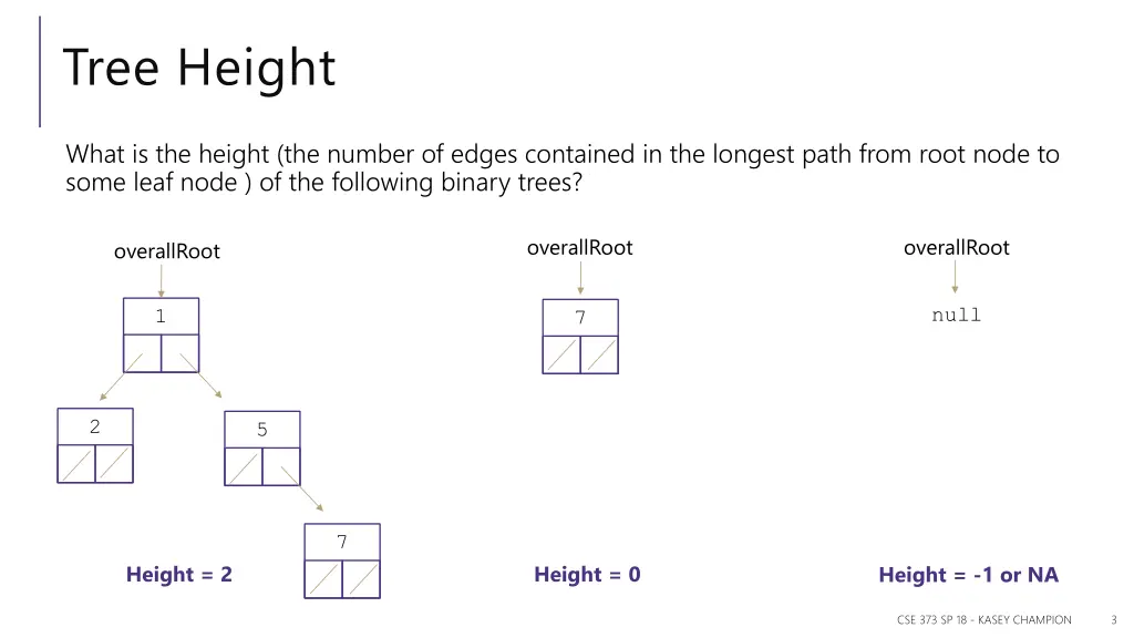 tree height