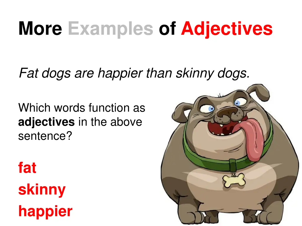 more examples of adjectives 2