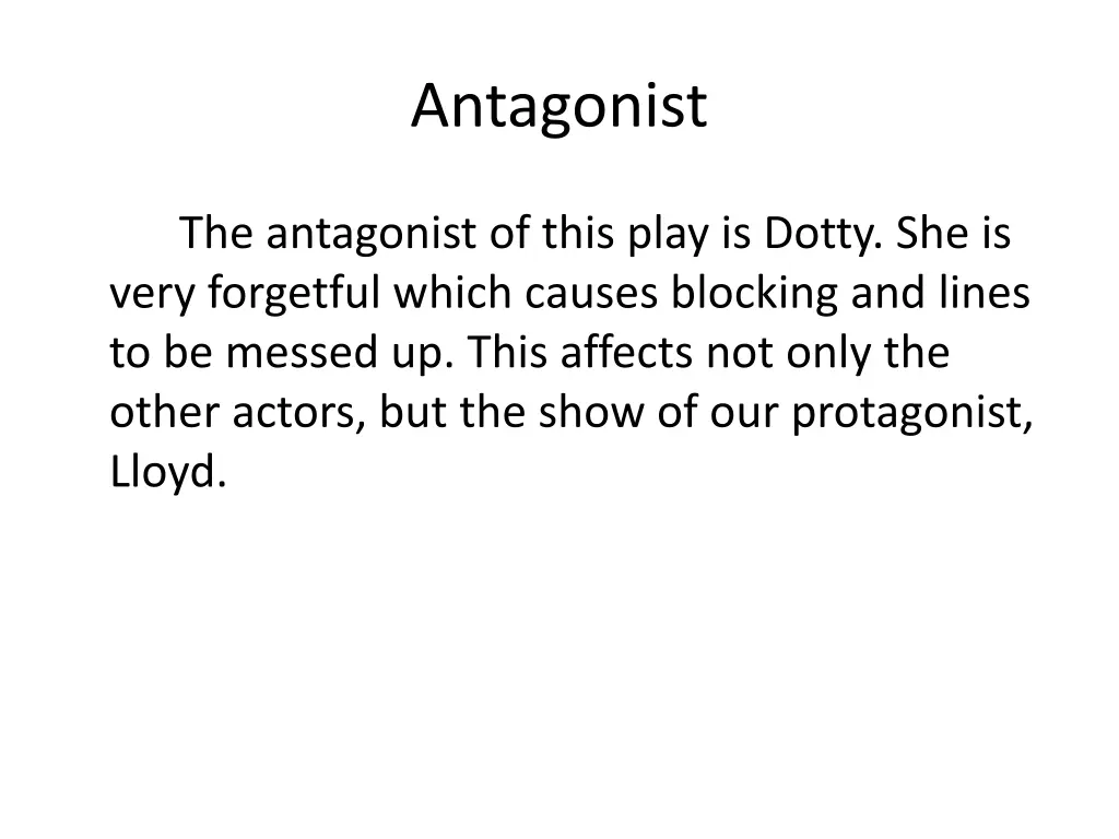 antagonist