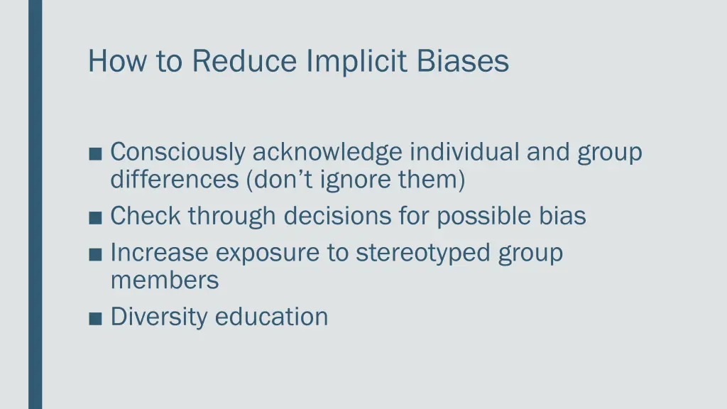 how to reduce implicit biases