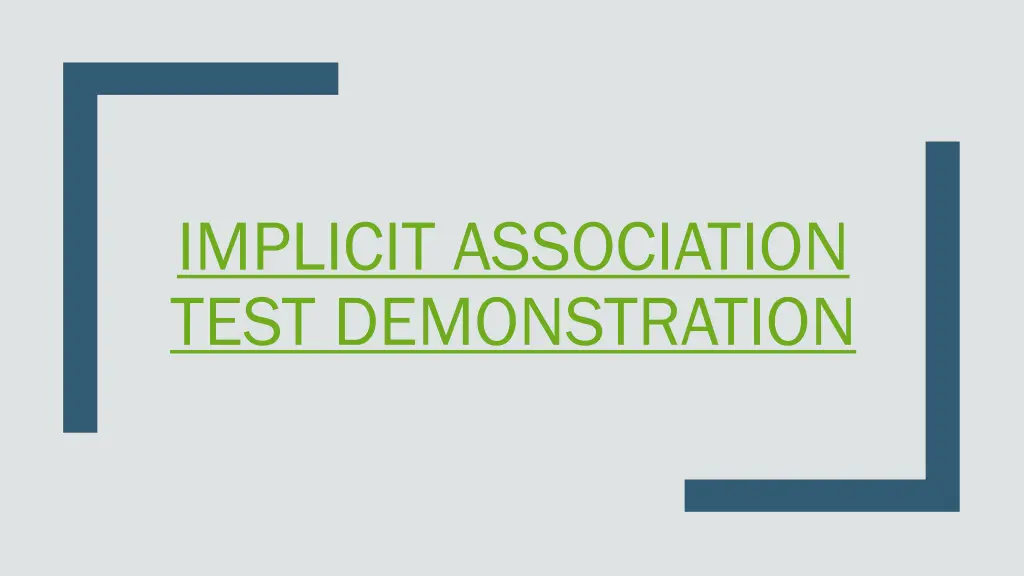 implicit association test demonstration