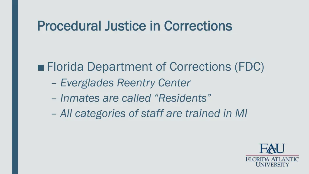 procedural justice in corrections procedural