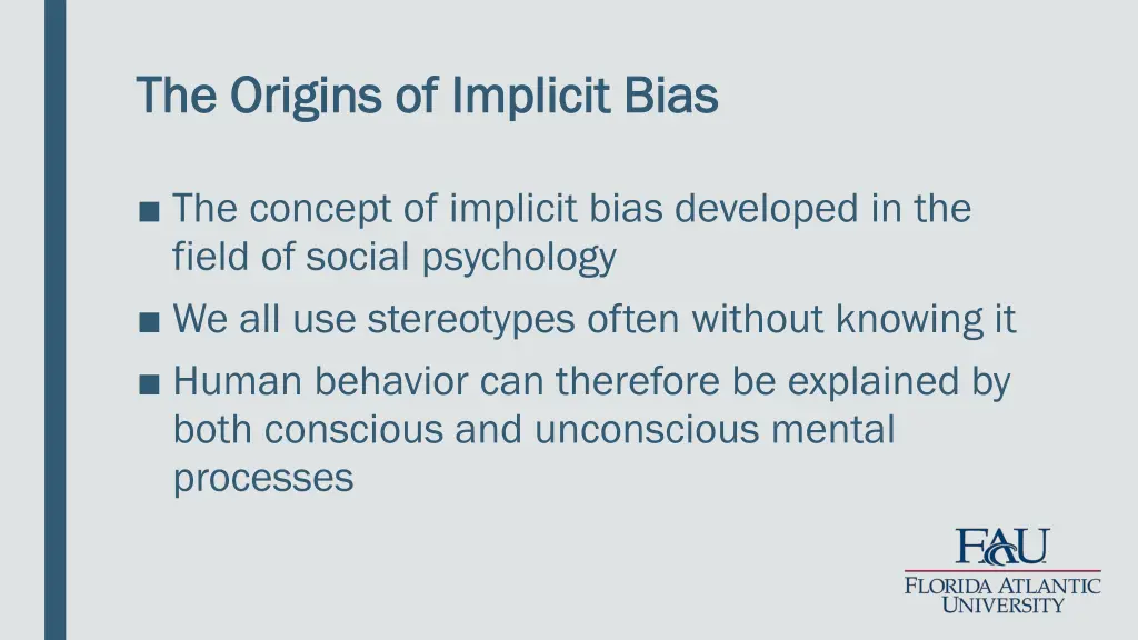 the origins of implicit bias the origins