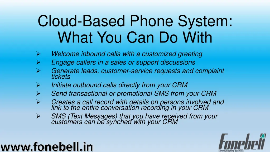 cloud based phone system what you can do with