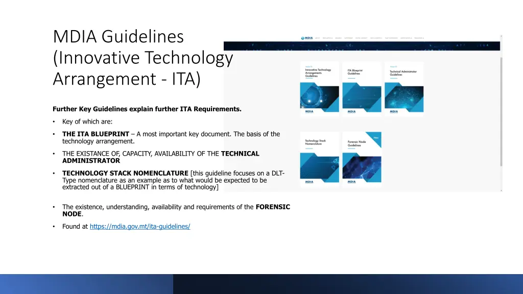 mdia guidelines innovative technology arrangement 2