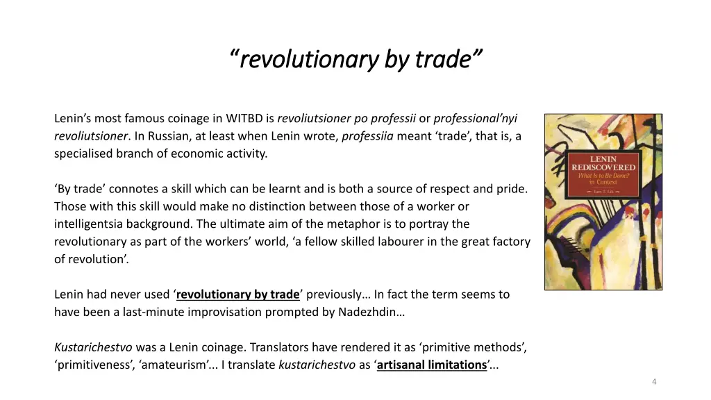 revolutionary by trade revolutionary by trade