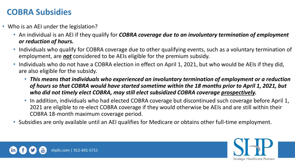 cobra subsidies 1