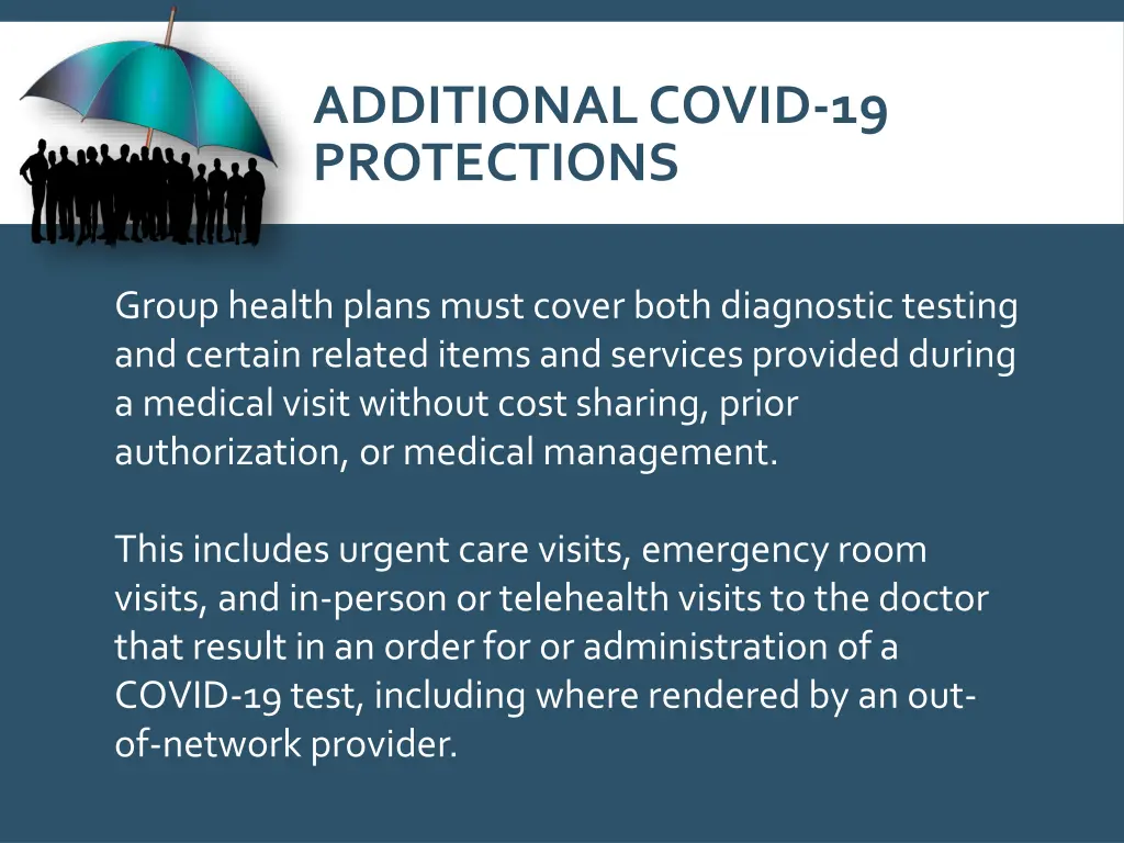 additional covid 19 protections