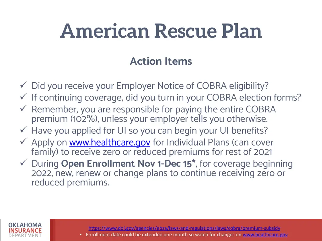 american rescue plan