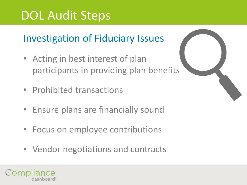 dol audit steps 2