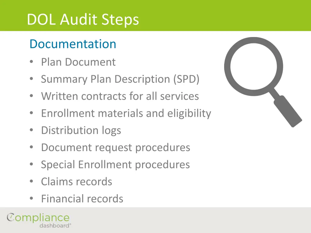 dol audit steps 4