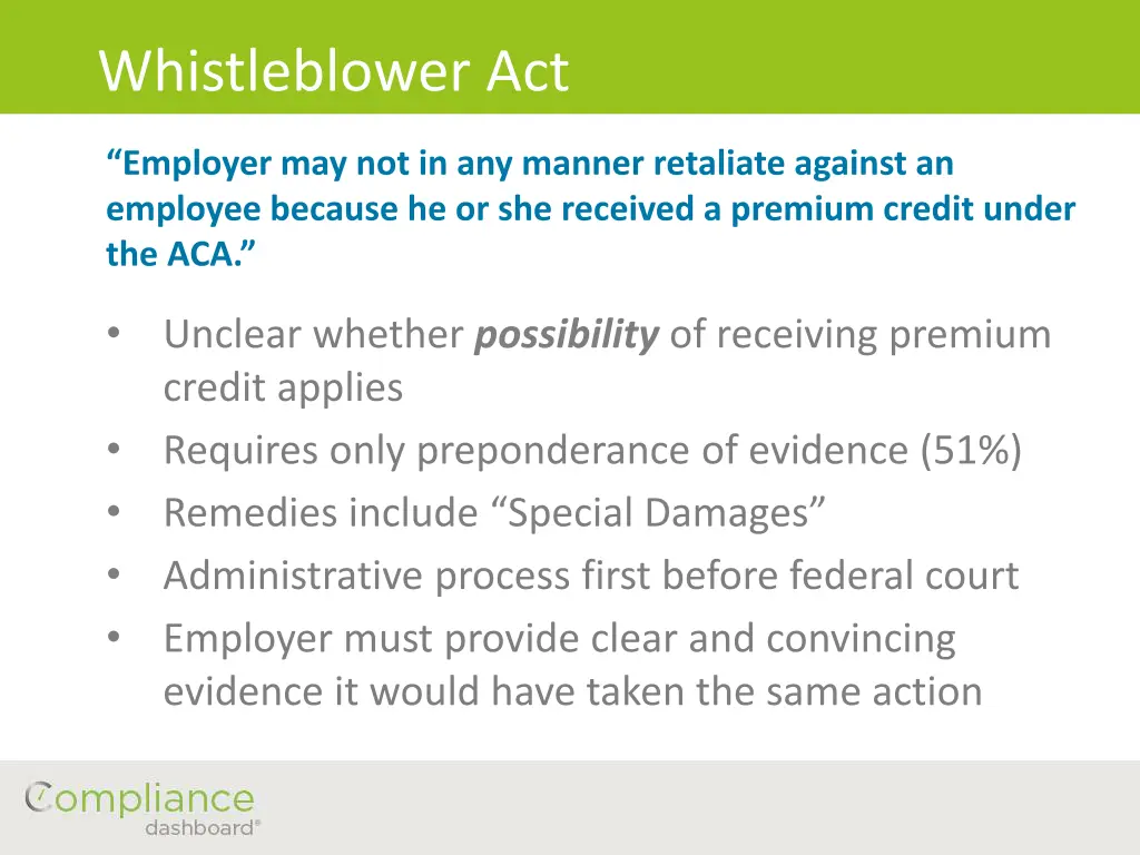 whistleblower act