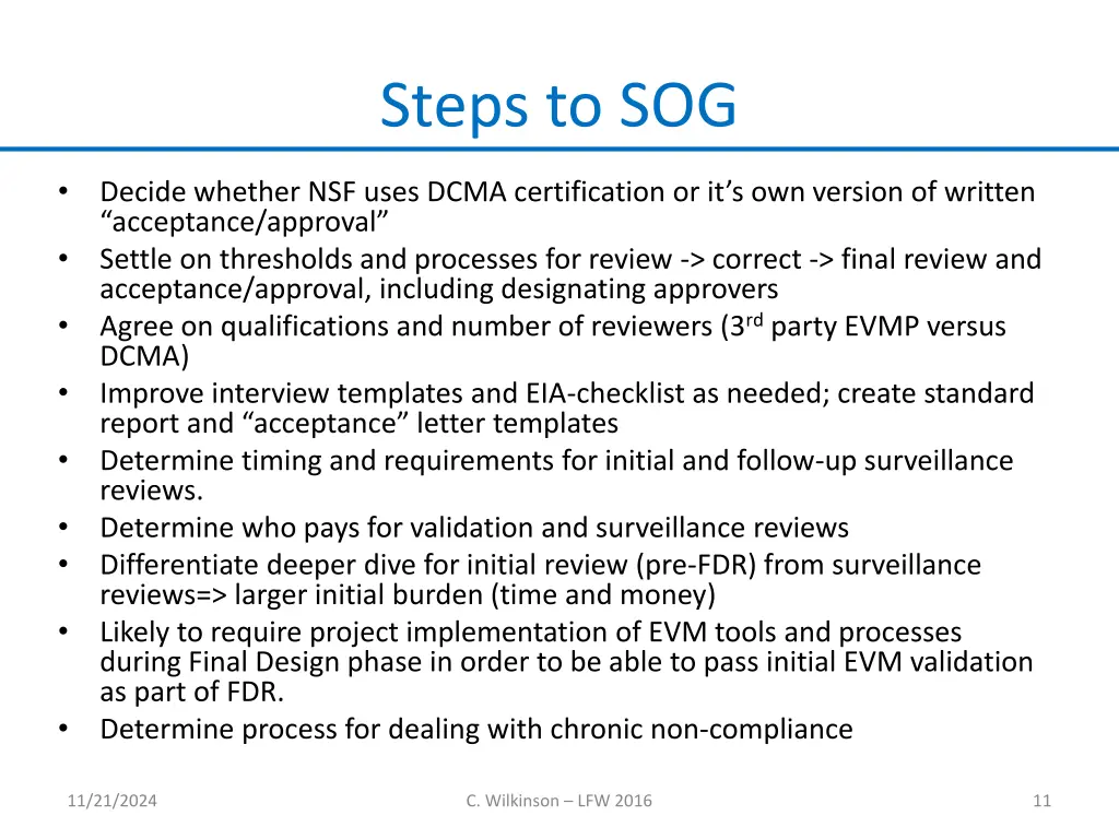 steps to sog