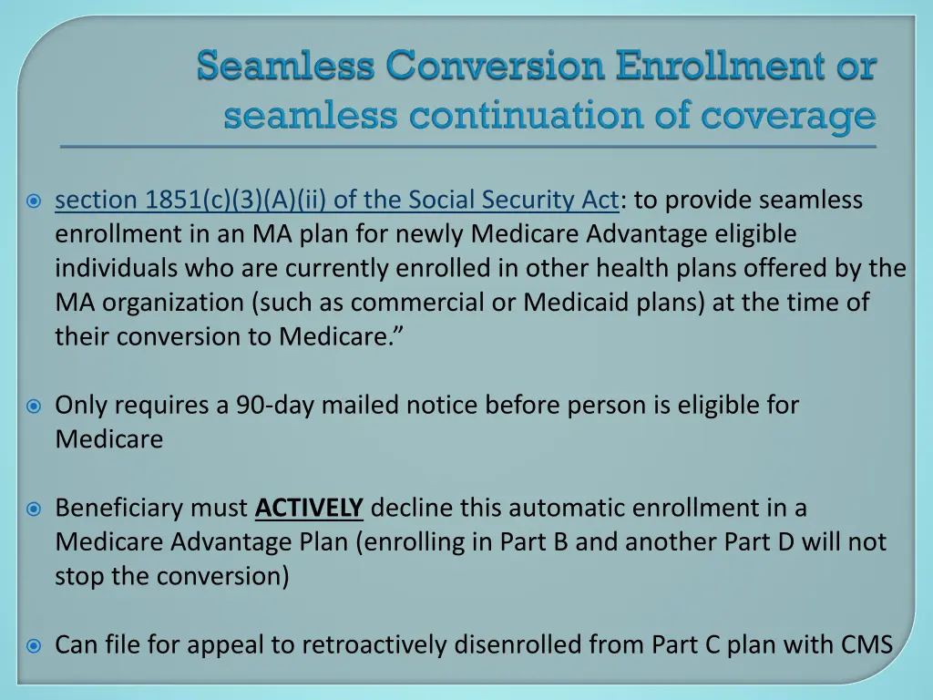 section 1851 c 3 a ii of the social security