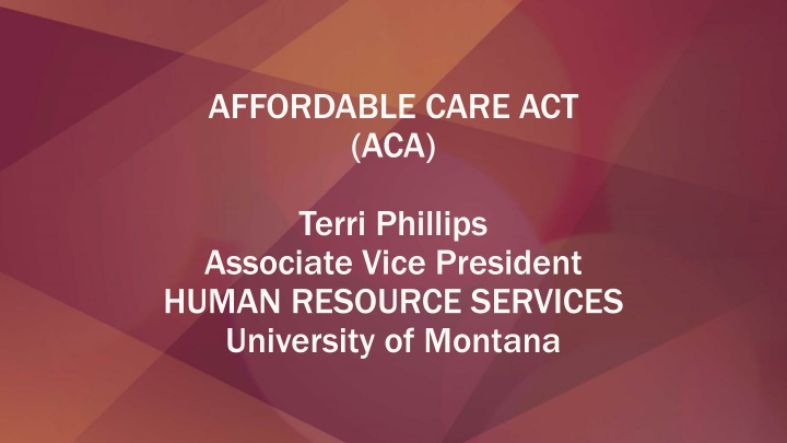 affordable care act aca