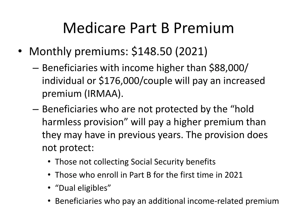 medicare part b premium