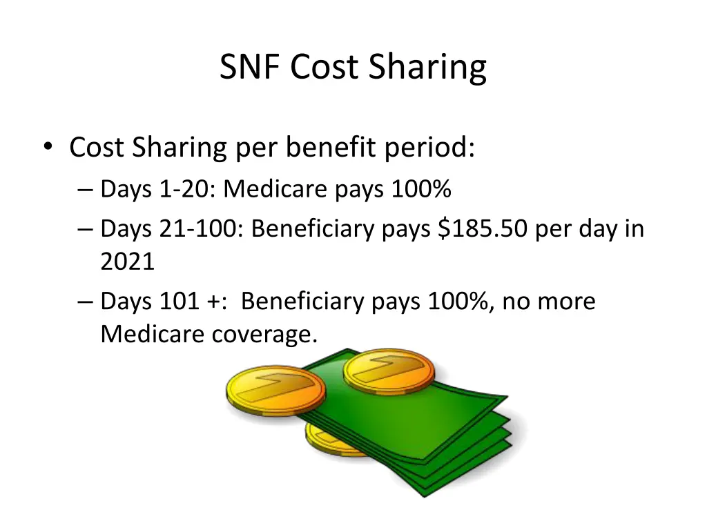 snf cost sharing