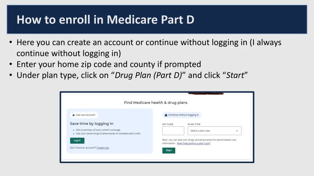 how to enroll in medicare part d 1