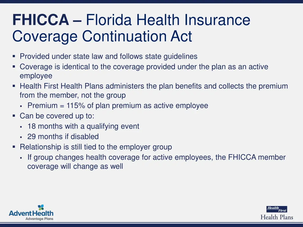 fhicca florida health insurance coverage