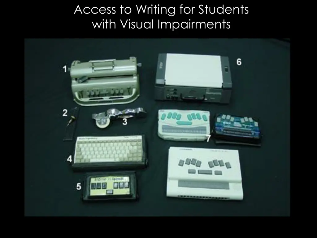 access to writing for students with visual