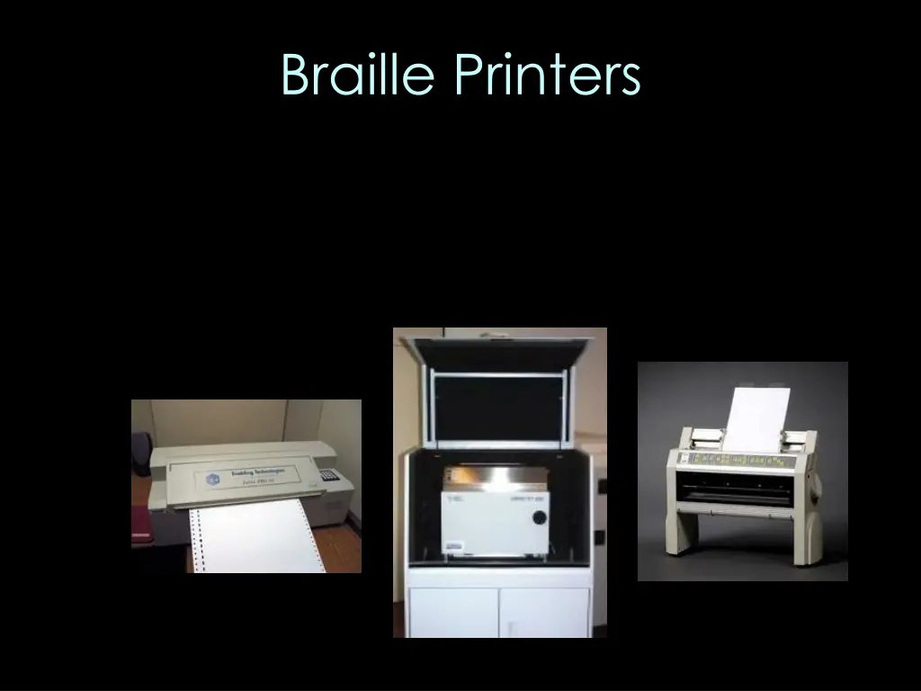 braille printers