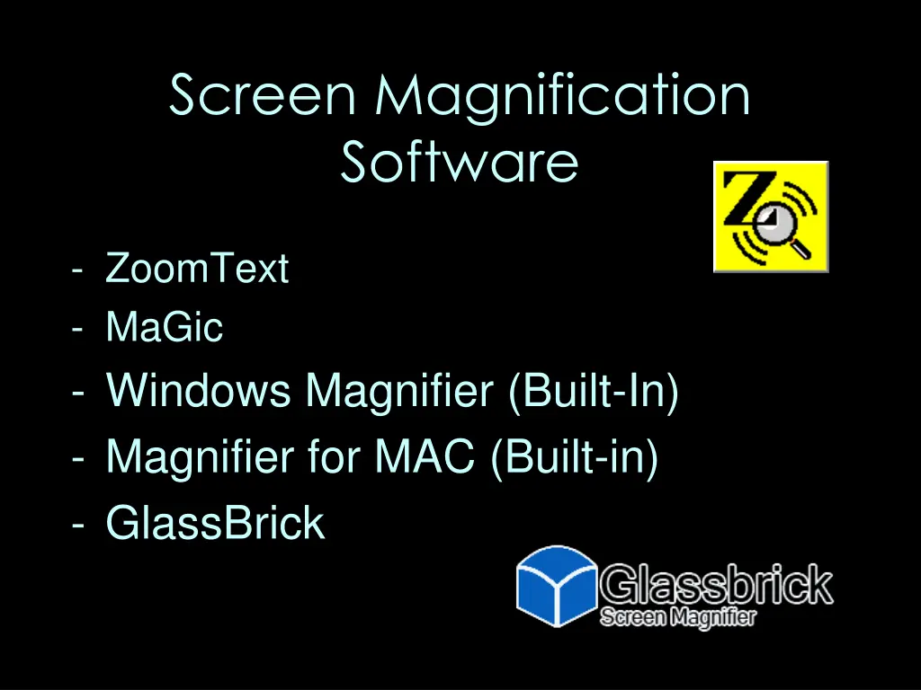 screen magnification software