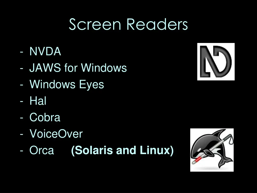 screen readers