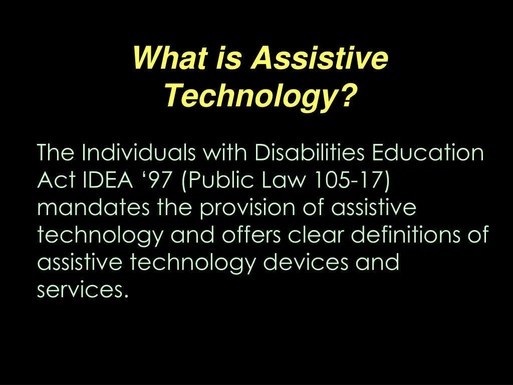 what is assistive technology