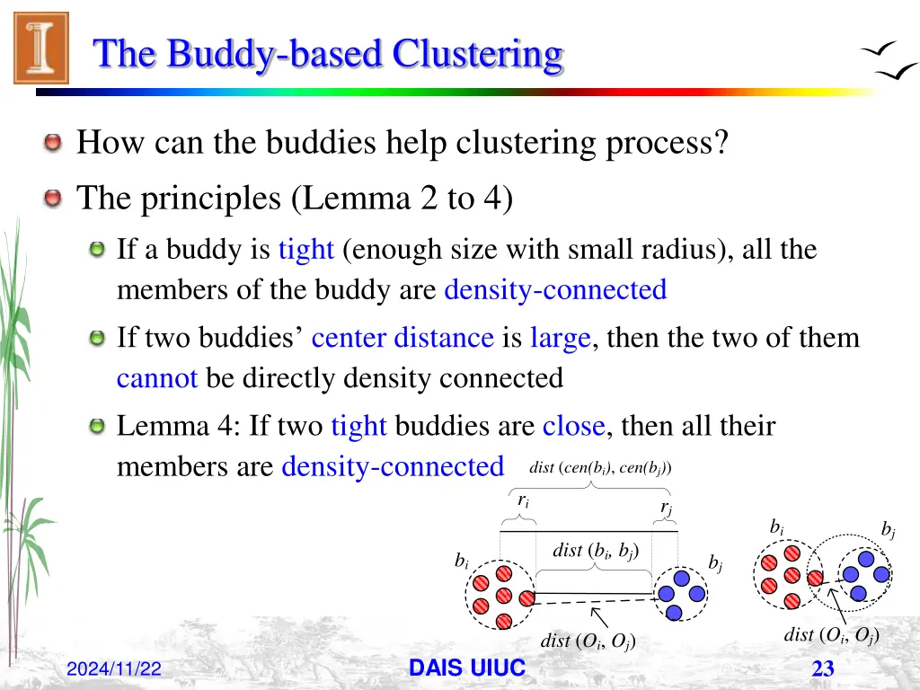 the buddy based clustering